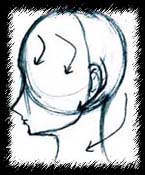 Side view spiked hair