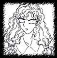 Frizzy hair ribboned